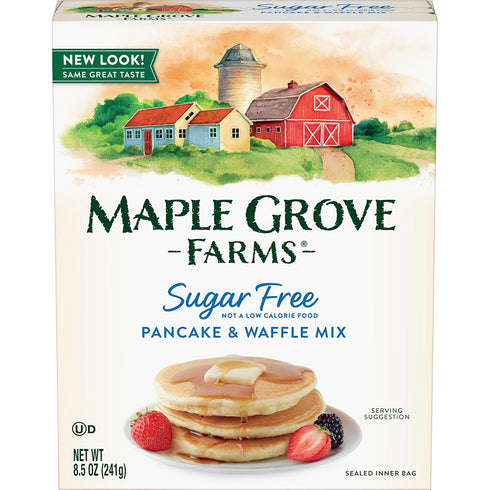 Maple Grove Farms Sugar Free Pancake & Waffle Mix, 8.5 Ounce