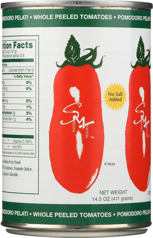 14.5 OZ SAN MERICAN TOMATO No Salt Added Whole Peeled Tomatoes