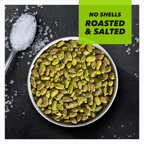 Wonderful Pistachios No Shells, Roasted & Salted Nuts, 6 Ounce Resealable Bag, Gluten Free