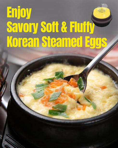 3 12 Pack Korean Steamed Egg Kit Cup with Salted Shrimp Sauce - Korean Food Ready in just Minutes Quick & Easy