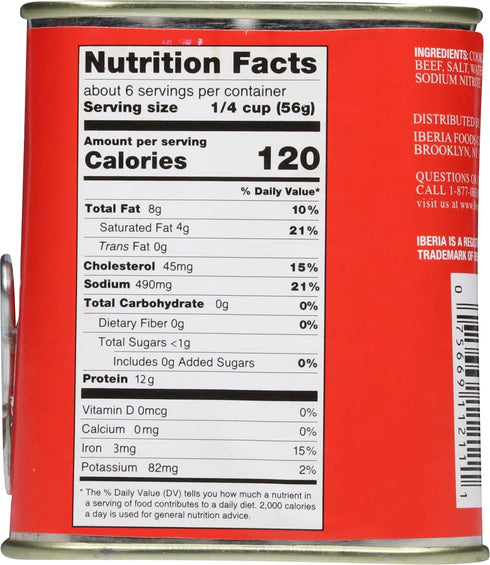 12 oz, Iberia Corned Beef, Premium Quality Corned Beef With Natural Juices, Halal