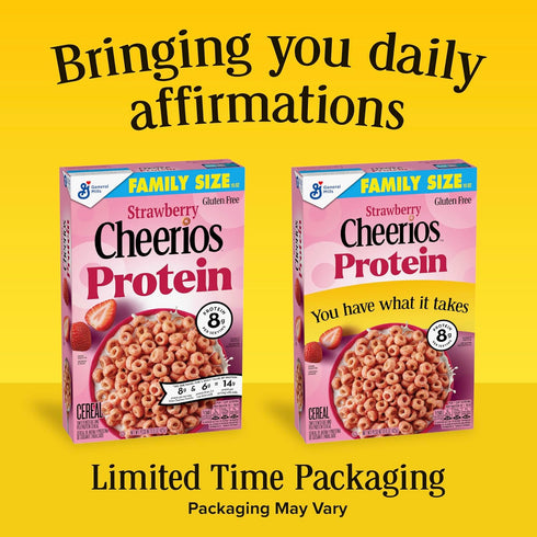 8g 15 oz Cheerios Protein Cereal, Strawberry, Protein, Family Size