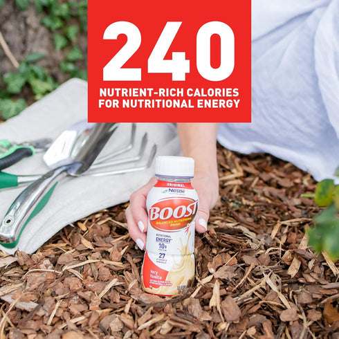 8 Oz Pack 24 BOOST Original Ready to Drink Nutritional Drinks, Very Vanilla, Fl Bottles