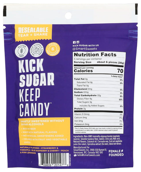 Gummy Pack, 5.3 Smart Sweets, Worms Pantry Ounce