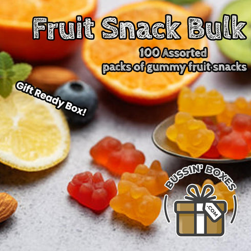 Pack 100 Count Fruit Snacks Variety Bulk Assortment of Individually Wrapped Fruit Flavored Snacks for Kids and Adults
