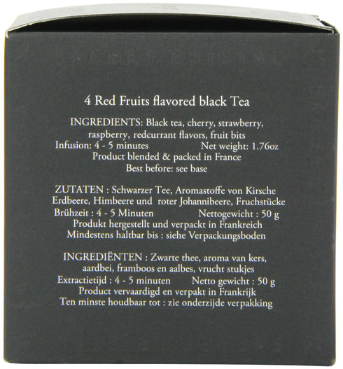 Dammann Frres (Pack 2, 50 Four Red Fruit Tea Cristal Teabags of Total Teabags)