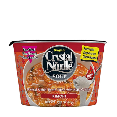 Crystal Noodle Soup, Kimchi, Savory Broth Filled with Spicy Napa Cabbage, (Pack