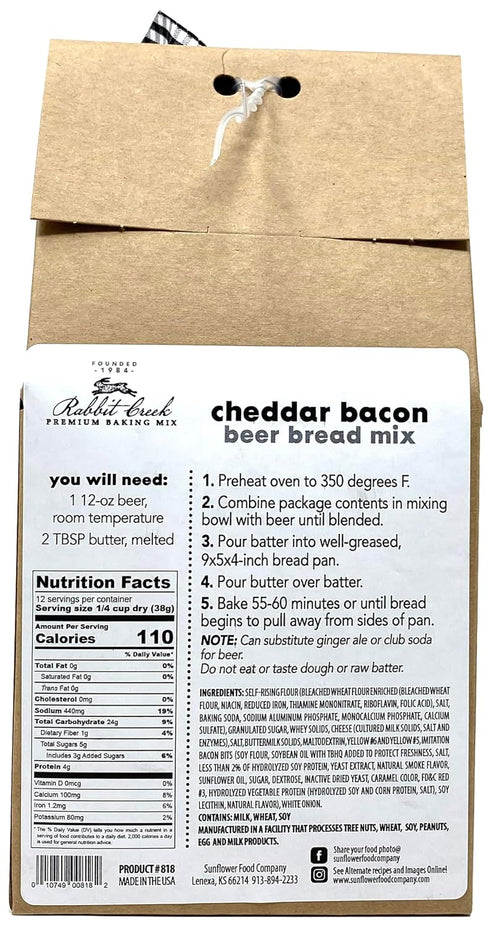 Cheddar Bacon Beer Bread Mix for Delicious Homemade Bread