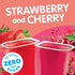 Snack Pack 3.25 oz., 12-Count Pack Zero Sugar Strawberry and Cherry Flavored Low Calorie Juicy Gels Cups, Family