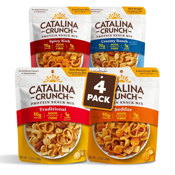 Catalina Crunch Protein Snack Mix with Cheese Crisps | 10g Protein, 1g