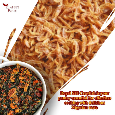 Generic 100g Ground Crayfish by Royal SFI Farms | Natural, Sand-Free Cray fish Powder | Rich, Umami Flavor for Soups