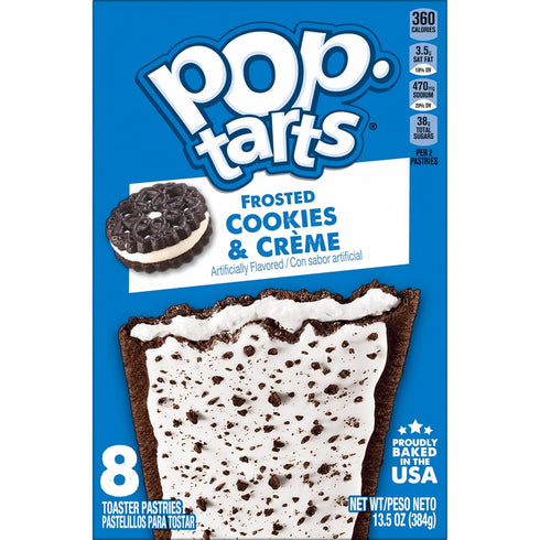 (96 Pop-Tarts Toaster Pastries, Breakfast Foods, Kids Snacks, Frosted Cookies and Creme Pop-Tarts)