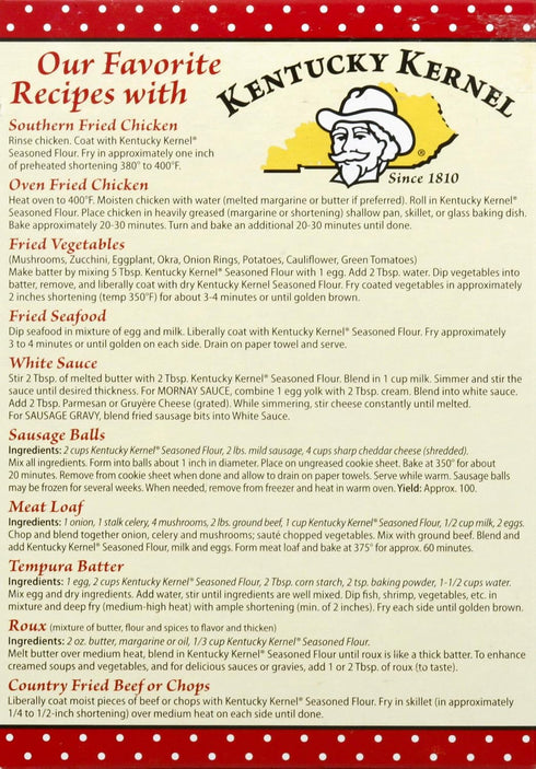 22 (Pack 6) Kentucky Kernel Seasoned Flour, Ounce