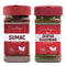 Sumac and Zaatar Set, Sumac Spice 6.4oz + Zaatar Spice 6.4oz, Twin