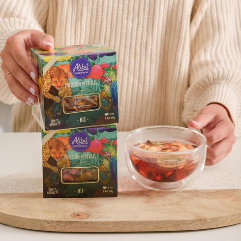 Alibú Dried Fruit Tea Infusions, Variety Pack, Certified Vegan, 100% Natural, Hot or Iced, Caffeine Free