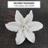 3 Count Global Sugar Art Casablanca, Easter Lily Sugar Cake Flowers, White Extra Large by Chef Alan Tetreault