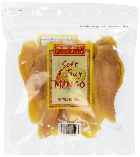 Trader Joe's Dried Fruit Soft & Juicy Mango,6 oz