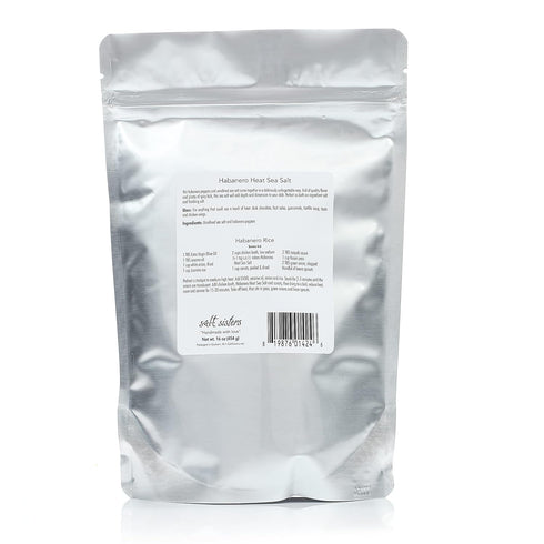 1lb s.a.l.t. sisters Habanero Heat Sea Salt | All-Natural, Gluten Free, MSG Free, Non-GMO | Easily Dissolvable Chile