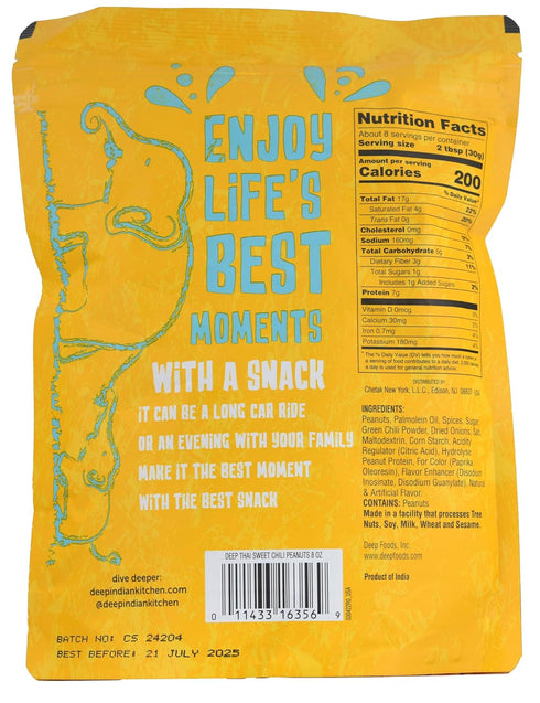 (8oz) Masala Nuts Thai Sweet Chili Peanuts