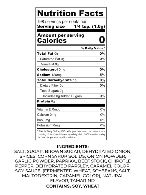 Rib Rack Dry Spice Rub - Burger, 7.0 oz. - Meat Seasoning for BBQ, Grill, Smoker