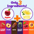 30 Count Pack Fruit Leather Strips | Real Fruit Variety with Strawberry, Plum, Peach, Blackberry, Date & Cherry