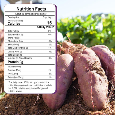 16oz Pack 100% Value Purple Sweet Potato Powder for Regular Use Natural Dried Ube Powder, Purple Yam Powder for Food