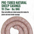 19-21mm, 20-25 6.7 Package LEM Products Pre-Tubed Natural Sheep Casings, Edible Sausage Casings, Stuffs Approximately