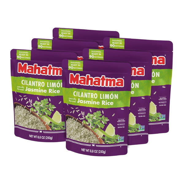Mahatma Ready to Heat Cilantro LimnFlavored Jasmine Rice, Precooked Rice, Microwaveable in
