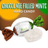 2 165 Arcor Chocolate Filled Mints Candy | Pound Bag | Individually Wrapped Chocolate Mint Hard Candy | Old Fashioned