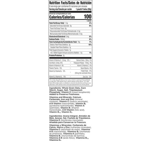 8 7.36 oz Cheerios Cereal Pouches, Whole Grain Oats, Gluten Free, Pouches
