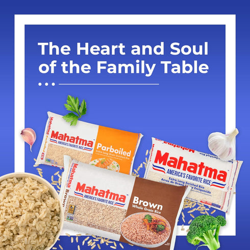 2lb Mahatma Whole-Grain Brown Rice, Bag of Rice, Stovetop or Microwave Rice