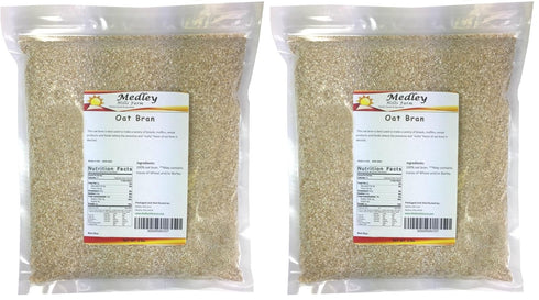Medley Hills Farm Oat Bran 2 lbs (Pack of 2)