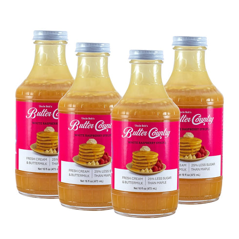 Butter Country Rich and Creamy Buttermilk Syrup | White Raspberry Flavor |