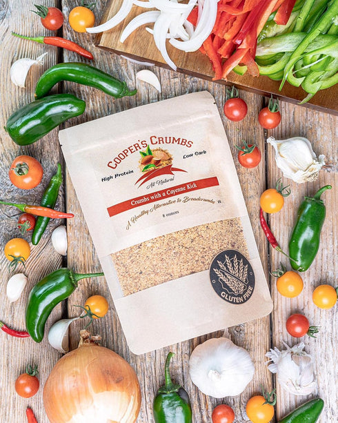 Cooper's Crumbs All Natural Gluten Free Low Carb Bread Crumb Alternative, High Protein, Vegan, Certified Kosher, Paleo,