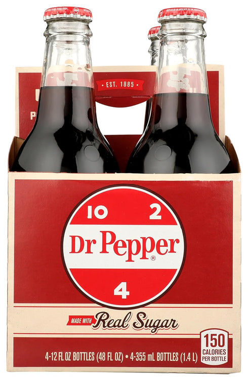 DR 4pk 12oz Pepper Glass