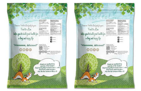 12 Food to Live Quick Cooking Rolled Oats, Pounds One Minute Oatmeal, Whole Grain, Instant Meal, Dry Thin Flakes