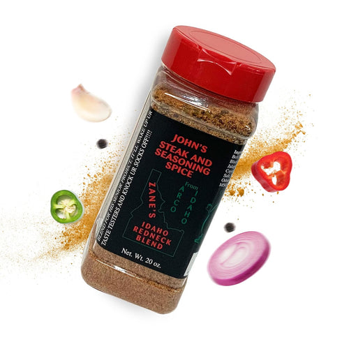 Johns Steak and Seasoning Spice, Spicy Steak Seasoning, Medium Heat Seasoning Blend