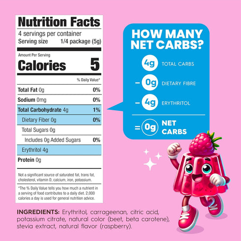 .7 Simply Delish Sugar Free Raspberry Jel Dessert, Ounce