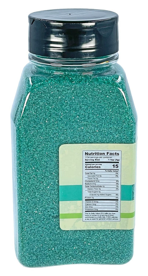 1 lb Turquoise Sanding Sugar | Made in USA | by Dasher's Spice & Beans |