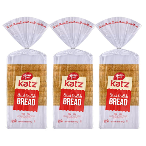 Katz Gluten Free Sliced Challah Bread | Dairy Free, Nut Free, Gluten