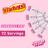 12 6 Packets 72 6 Count (Pack 12) Starburst Singles To Go Powdered Drink Mix, All Pink Strawberry, Boxes with Each