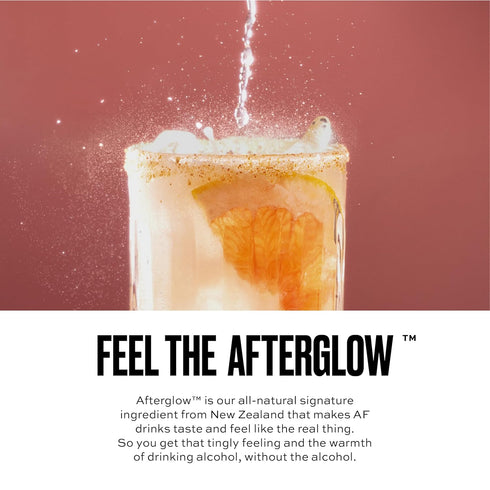 Pack 8.4 oz 6 Pack AF Drinks Non-Alcoholic Tasting | Alcohol Alternative Sparkling Cocktails with AFTERGLOW Botanical