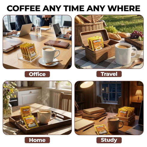 Packets 3 1 (Pack 4 20 Vinacafe Instant Coffee in Authentic Vietnamese Taste, Balanced Medium Roast Coffee Mix