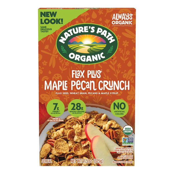 Nature's Path Organic Flax Plus Maple Pecan Crunch Cereal, 11.5 oz (Pack