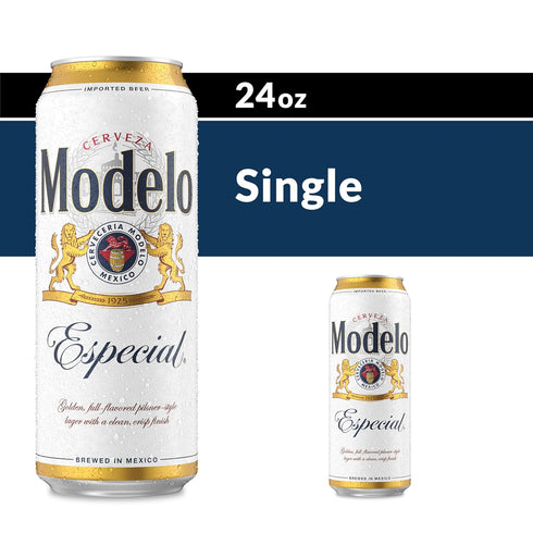 Modelo Especial 24 Oz 4.4% Mexican Lager Beer, Can, ABV