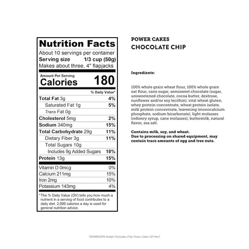 Pack 100% (2, 20oz) (1, 18oz) Kodiak Cakes Power Cakes Variety - Protein Pancake Mix Just Add Water - Whole Grain