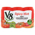 V8 Spicy Hot 100% Vegetable Juice 11.5oz (Pack of 18)