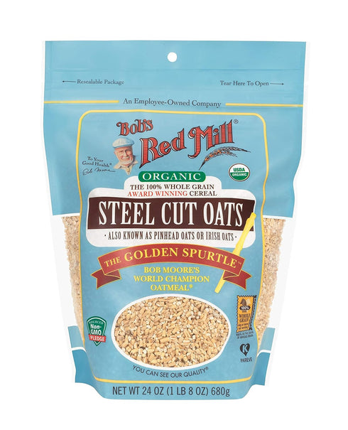Bob's Red Mill Organic Steel Cut Oats - 24 oz (Pack of