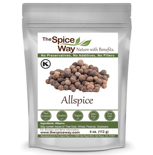 The Spice Way Allspice - Whole (4 oz) for Curries, Sauces, Soups, and Pastries