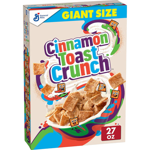 Original Cinnamon Toast Crunch Breakfast Cereal, Crispy Cinnamon Cereal, 27 oz. Giant